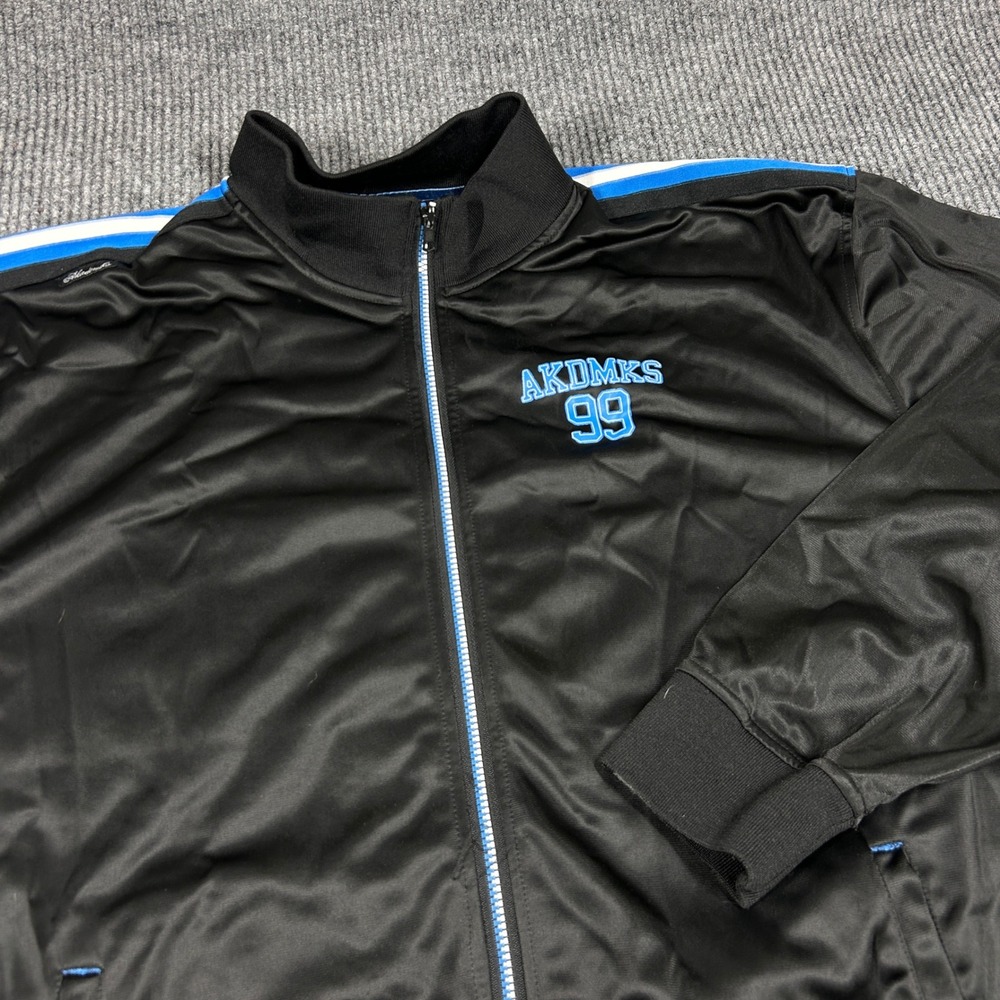 Akademiks Heritage 99 Track Jacket Mens 2XL Black Full Zip Graphic Y2K Hip Hop